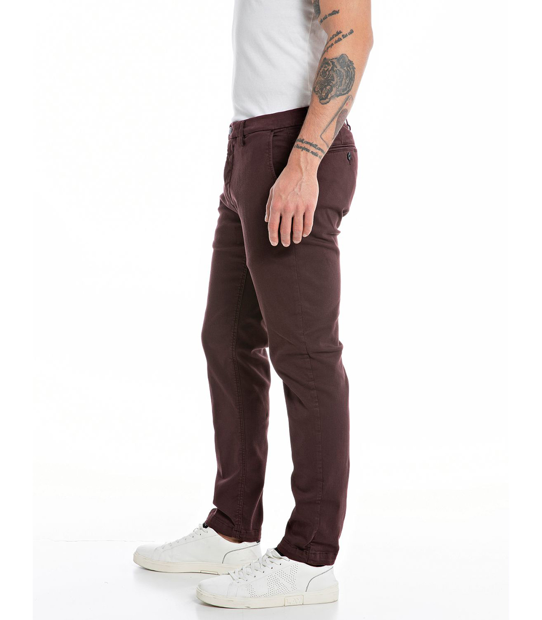 スリムフィットZEUMAR Hyper Chino X.Lite チノパンツ 詳細画像 オールドワイン 3